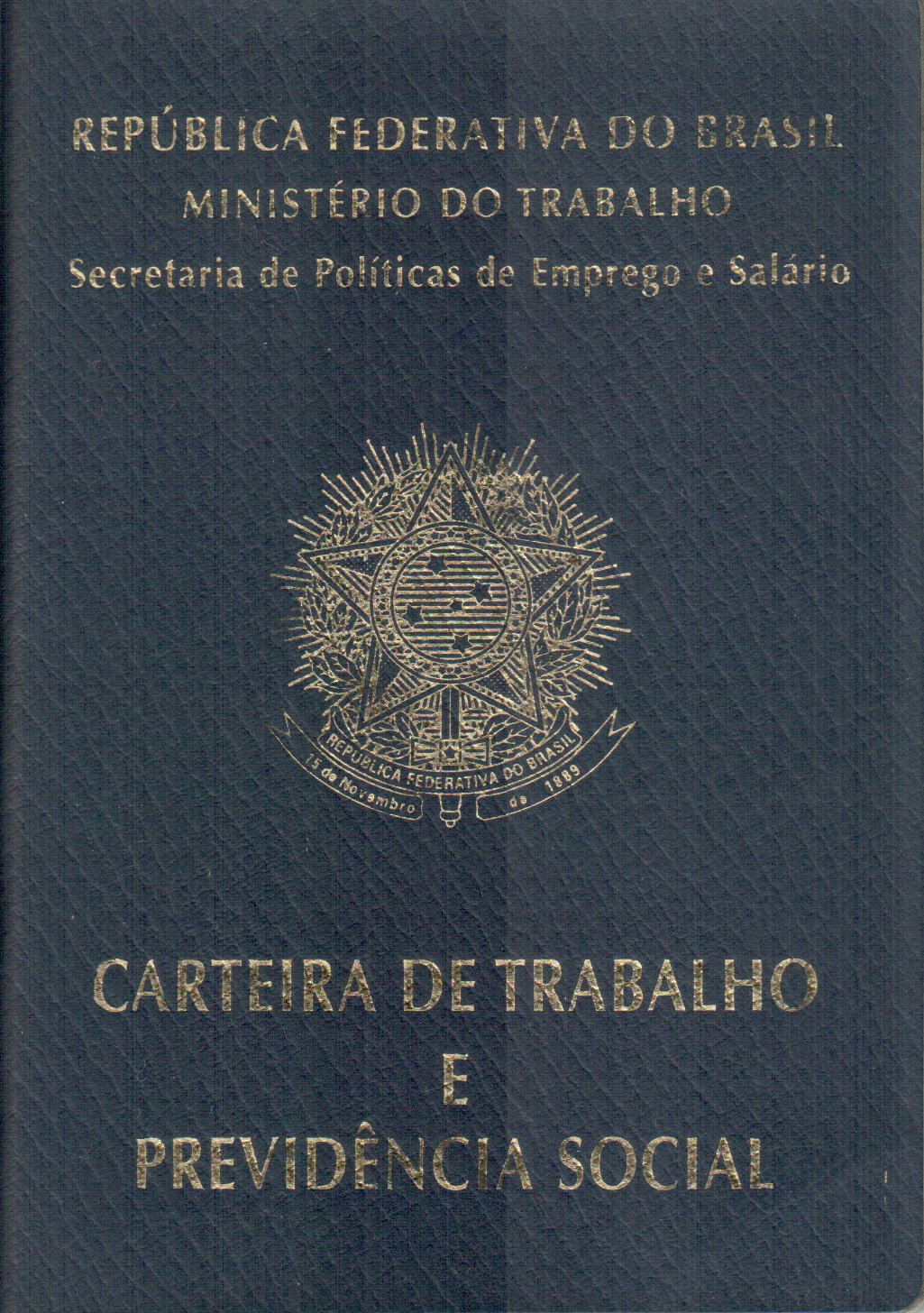Carteira de Trabalho e Previdência Social (imagem ilustrativa)