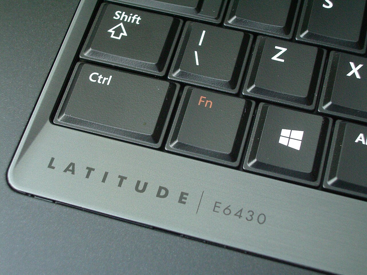 Detalhe do teclado de um notebook (imagem ilustrativa)