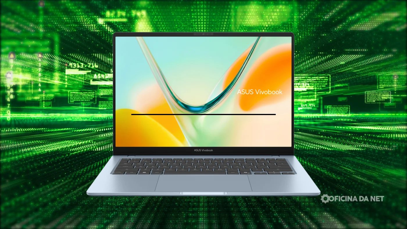 Notebook ASUS Vivobook S14 com processador Snapdragon X