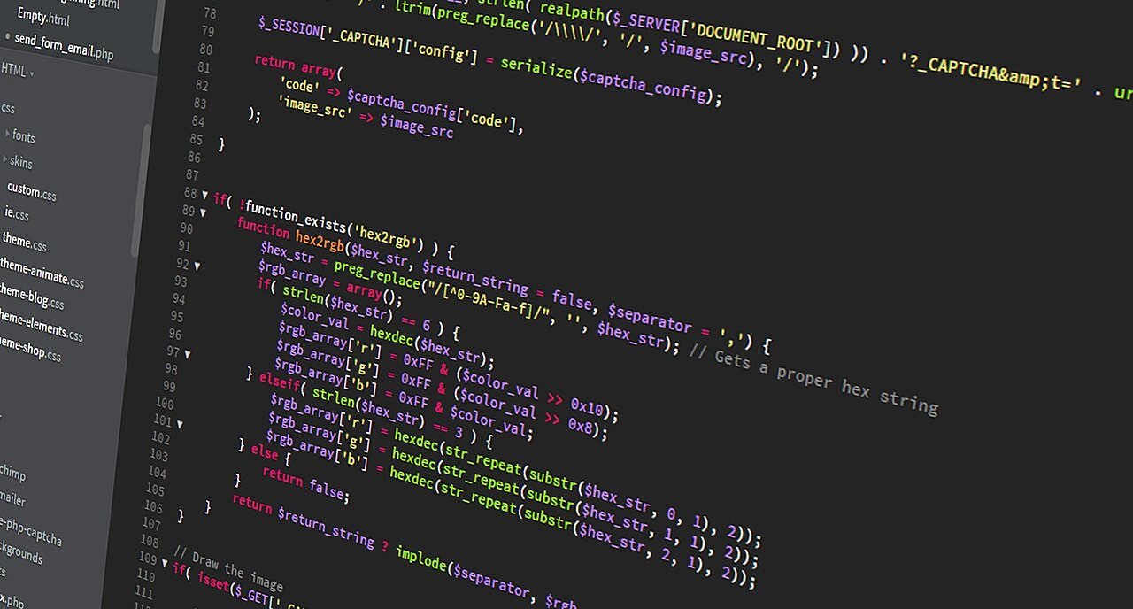 Trecho de código em PHP exibido em tela