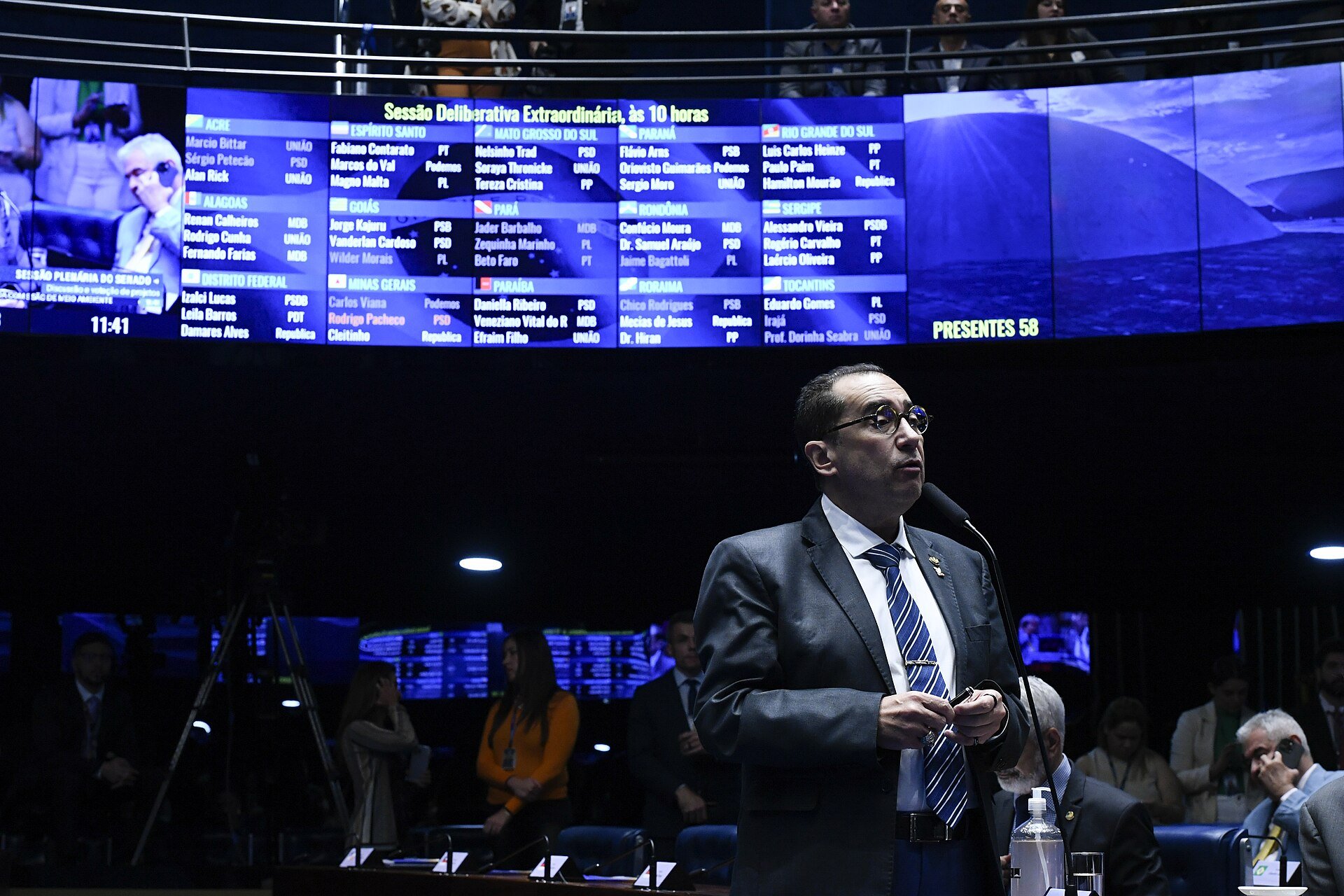Plenário do Senado Federal durante sessão